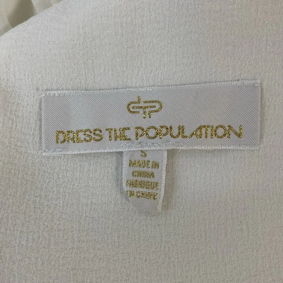 Dress the Population Cap Sleeve Fit & Flare Cocktail Dress Small - Picture 13 of 15